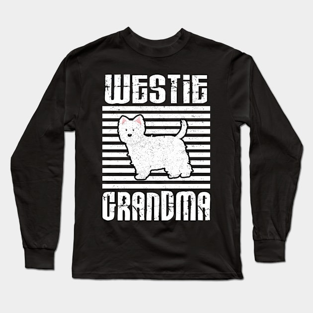 Westie Grandma Proud Dogs Long Sleeve T-Shirt by aaltadel